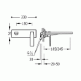 Смеситель для раковины настенный Tres Slim 20220003