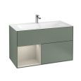 Villeroy Boch Finion F030HHGM Тумба под раковину 996х498 мм (sand matt/olive matt)