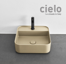 Ceramica CIELO Shui Comfort SHCOLAQF LN - Раковина для ванной комнаты 44*43 см, подвесная - накладна