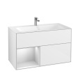 Villeroy Boch Finion G030MTGF Тумба под раковину 996х498 мм (white matt/glossy white)