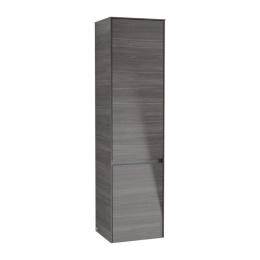 Villeroy Boch Collaro C03400FQ Шкаф пенал для ванной комнаты, петли слева (Oak Graphite)