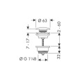 Донный клапан Hansgrohe (50100820)