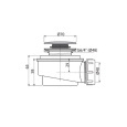 Сифон для душевого поддонa AlcaPlast A476 с донным клапаном click/clack