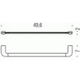 Colombo Trenta B30100CR Держатель для полотенца 49,6см, хром