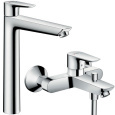 Комплект смесителей Hansgrohe Talis E (71716000/71740000) хром