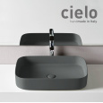 Ceramica CIELO Shui Comfort SHCOLAR60CM - Раковина накладная на столешницу 60*40 см (Cemento)