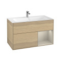 Villeroy Boch Finion F040HHPC Тумба под раковину 996х498 мм (sand matt/oak veneer)