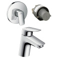 Комплект смесителей Hansgrohe Logis (71071000/71666000) хром