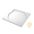 Поддон душевой Cezares Tray TRAY-S-A-100-56-LT, 100 х 100 см, латте, из искусственного камня