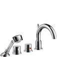 Hansgrohe Axor Uno 38466000 Смеситель ванны для монтажа на плиточный бортик (хром)