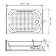 Душевой поддон RGW Acryl 16180282-21 прямоугольный