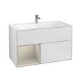 Villeroy Boch Finion F030HHMT Тумба под раковину 996х498 мм (sand matt/white matt)