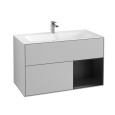 Villeroy Boch Finion G040PDGJ Тумба под раковину 996х498 мм (black matt/light grey matt)