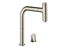 Смеситель для кухни Hansgrohe Metris Select M71 (73804800) сталь