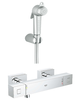 Гигиенический душ с термостатом Grohe Grohtherm Cube 34428 настенный