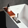 Agape Square ARUB0960A Смеситель на борт ванны, с двумя джойстиками, ручным душем и шлангом, цвет: п