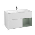 Villeroy Boch Finion F040GMMT Тумба под раковину 996х498 мм (olive matt/white matt)