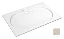 Поддон душевой Cezares Tray TRAY-S-AH-120/80-56-GR, 120 х 80 см, серый, из искусственного камня