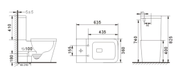 Напольный унитаз с бачком Gid Tr2170