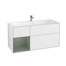 Villeroy Boch Finion F060GMGF Тумба под раковину 1196х498 мм (olive matt/glossy white)