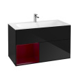 Villeroy Boch Finion G030HBPH Тумба под раковину 996х498 мм (peony matt/glossy black)