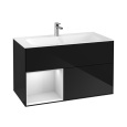 Villeroy Boch Finion G030MTPH Тумба под раковину 996х498 мм (white matt/glossy black)