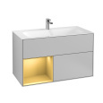 Villeroy Boch Finion F030HFGJ Тумба под раковину 996х498 мм (gold matt/light grey matt)