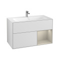 Villeroy Boch Finion F040HHMT Тумба под раковину 996х498 мм (sand matt/white matt)