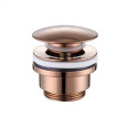 Донный клапан ABBER AF0011RG без перелива, клик-клак, розовое золото