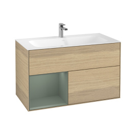 Villeroy Boch Finion G030GMPC Тумба под раковину 996х498 мм (olive matt/oak veneer)