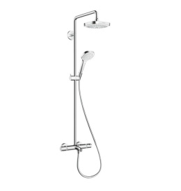 Душевая система с термостатом 27352400 Hansgrohe Croma Select E Showerpipe 180 (белый, хром)