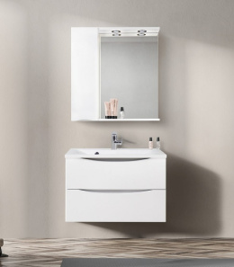 Зеркальный шкаф BelBagno Marino MARINO-SPC-800/750-1A-BL-P-L/R, 80 х 75 см, левый/правый