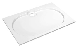 Поддон душевой Cezares Tray TRAY-S-AH-120/80-56-W, 120 х 80 см, белый, из искусственного камня