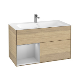 Villeroy Boch Finion G030GJPC Тумба под раковину 996х498 мм (light grey matt/oak veneer)