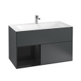 Villeroy Boch Finion G030PHHG Тумба под раковину 996х498 мм (glossy black/midnight blue matt)