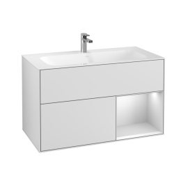 Villeroy Boch Finion G040MTMT Тумба под раковину 996х498 мм (white matt/white matt)