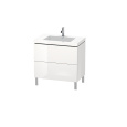 Тумба с раковиной 80 см Duravit L-Cube LC6937O2222, белый