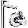 Комплект смесителя для раковины Hansgrohe Talis E (71716000/13901000) хром