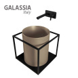 Раковина накладная 37 см Galassia Core (7305SA), цвет Саббия (песочный) матовый