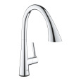 Grohe Touch 30219002 Смеситель для кухни, сенсорный, выдвижной излив