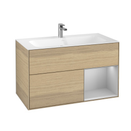 Villeroy Boch Finion G040GJPC Тумба под раковину 996х498 мм (light grey matt/oak veneer)