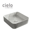 Ceramica CIELO Shui Comfort SHCOLAQ40 CS - Раковина накладная на столешницу 40 * 40 см (Carrara Stat