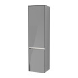 Villeroy Boch Collaro C034L1FP Шкаф пенал для ванной комнаты, петли справа (Glossy Grey)