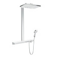 Душевая система с термостатом 27168400 Hansgrohe Rainmaker Select (белый, хром)