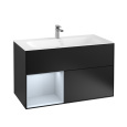 Villeroy Boch Finion G030HAPD Тумба под раковину 996х498 мм (cloud matt/black matt)