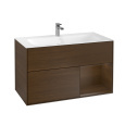 Villeroy Boch Finion F040GNGN Тумба под раковину 996х498 мм (walnut veneer/walnut veneer)