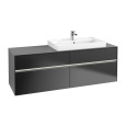 Villeroy Boch Collaro C027L0PD Тумба под раковину 1600х500 мм (Black Matt Lacquer)