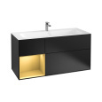 Villeroy Boch Finion F060HFPD Тумба под раковину 1196х498 мм (gold matt/black matt)