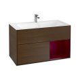 Villeroy Boch Finion G040HBGN Тумба под раковину 996х498 мм (peony matt/walnut veneer)