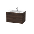 Тумба с раковиной 80 см Duravit L-Cube LC6927O5353, коричневый